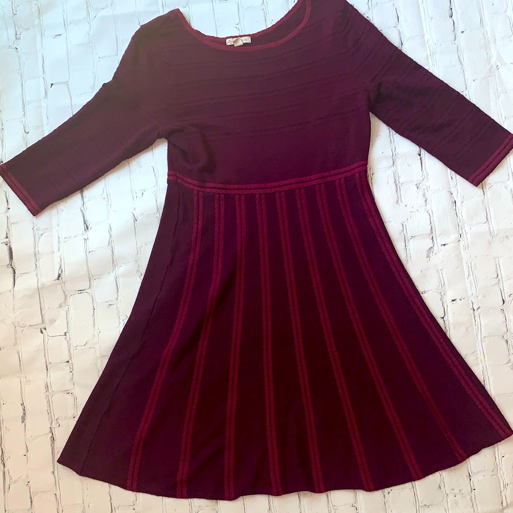 Burgundy Sweater Dress